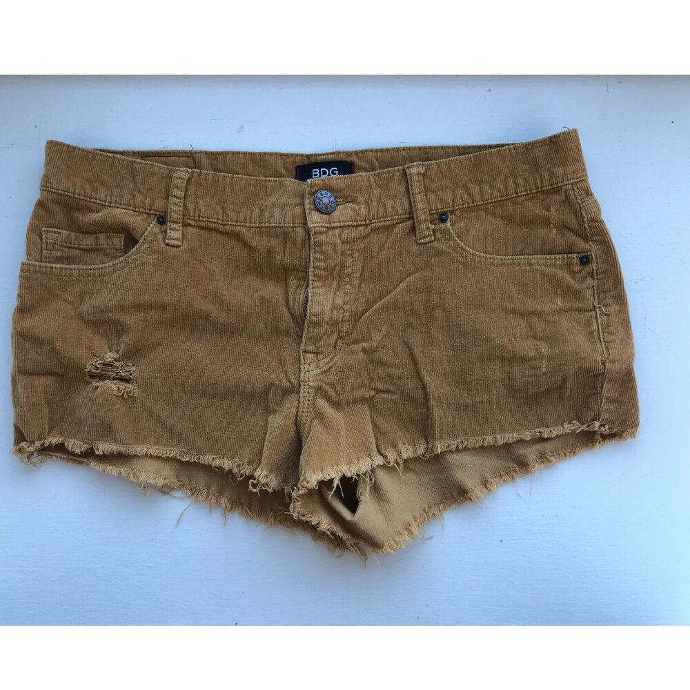 Urban Outfitters BDG Woman’s Mustard Corduroy Shorts Size 30